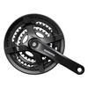 SHIMANO Front Chainwheel 170mm with Chain Guard BB Square Shaft EFCTY501C888CLB TOURNEY (MTB) FC-TY501 48×38×28T 8S/7S/6S Black/Compatible 122.5mm