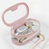 Makeup Bag Woman PU Leather Cosmetic Bags Large Capacity Transparent Washroom Bag Portable Travel Waterproof Mmakeup Box Storage Bag