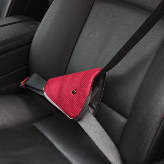 Universal Car Seat Belt Cover Triangle Safety Pad Clips for Baby Child Breathable Mesh Adjustable Secure Seat Belt Attachment