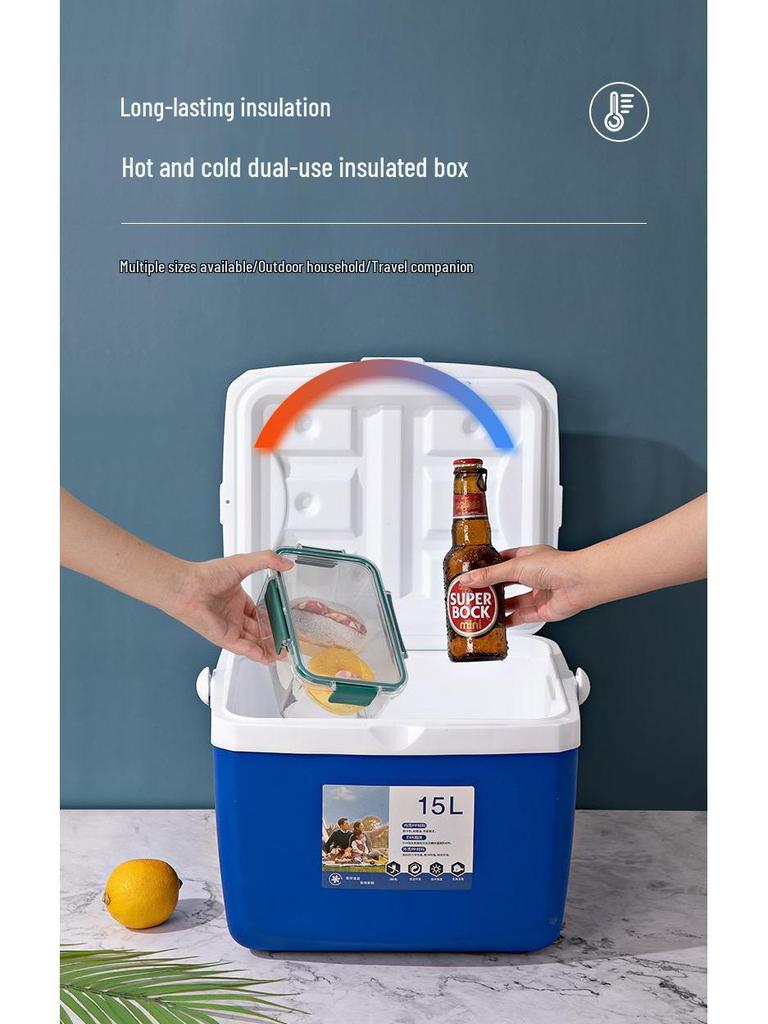 Portable Insulated Refrigerated Box for Home, Car, and Outdoor Use