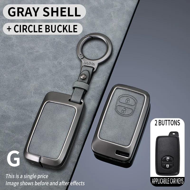 Svagd6 Zinc Alloy Car Key Case Full Cover Shell Fob For Toyota Corolla Altis Auris Aygo Yaris Camry RAV4 Verso TC IM Shell Accessories
