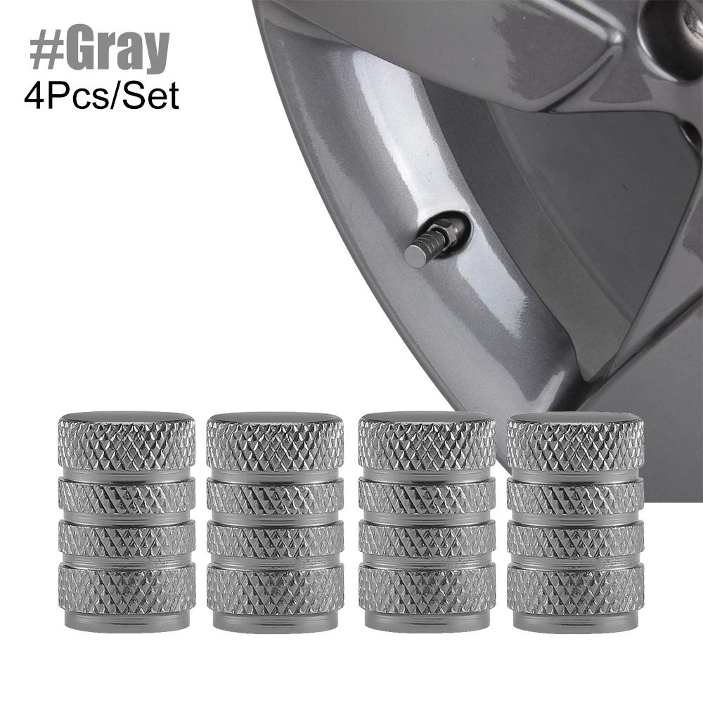 4Pcs/Set Tire Stem Valve Caps Aluminium Car Dustproof Caps Tire Wheel Stem Air Valve Caps  Tapones Para Llantas Accesorios Para