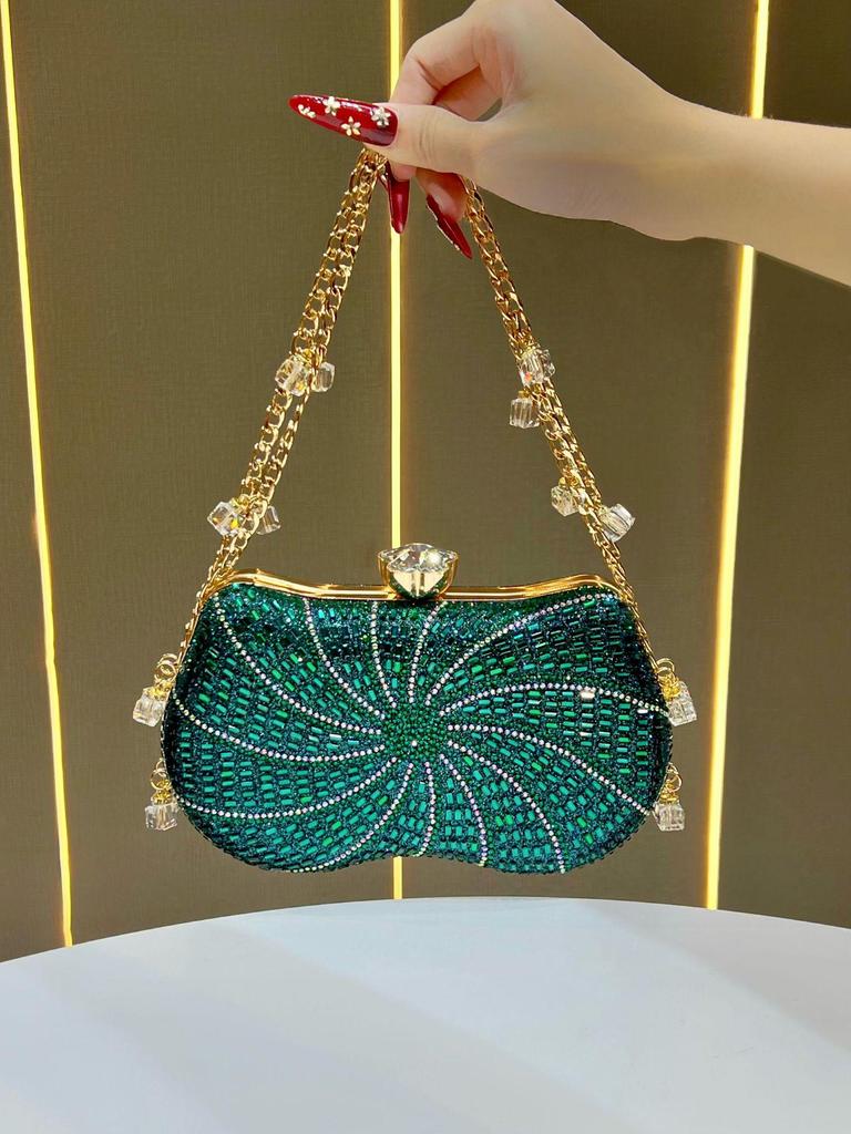 Elegant Women's Rhinestone Evening Clutch - Perfect for Formal Gowns and Evening Wear