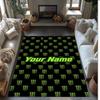 Tappeto Monster Energy Crystal Velvet, Tappetino Antiscivolo Personalizzato con Nome Testo per Arredamento Casa Regalo