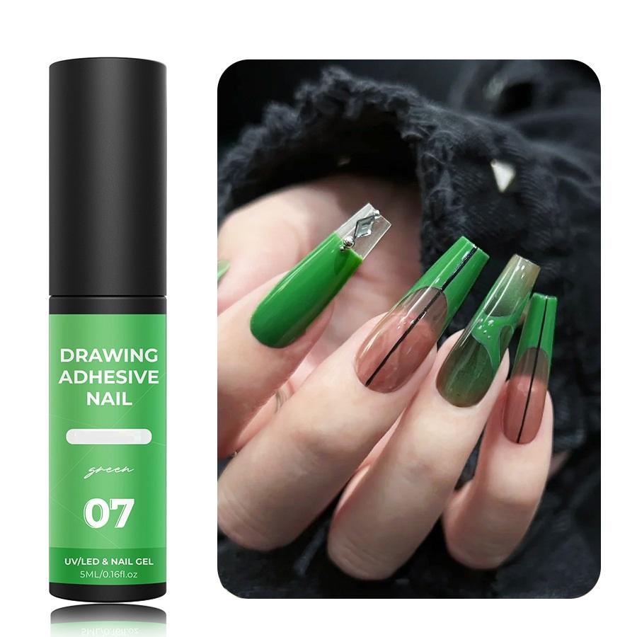 

5 мл рисунок УФ гель для ногтей эластичная подводка DIY веб-лак паутина гель-паук цветочные типсы для ногтей