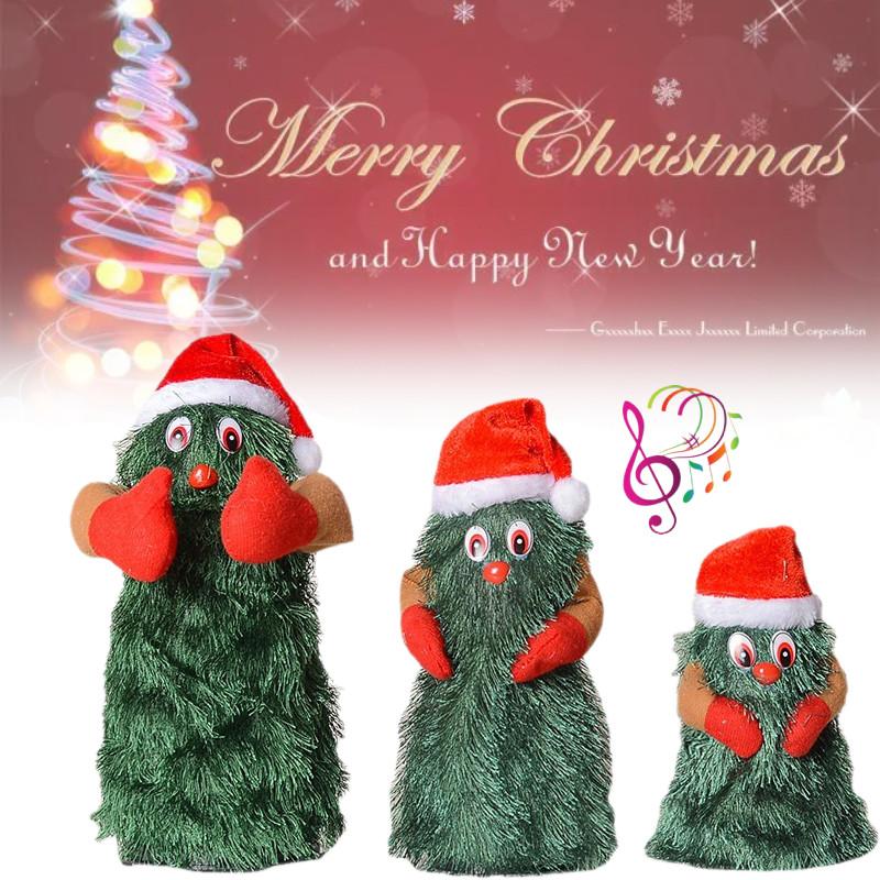 Tree Electric Christmas Rotating Dancing Singing Santa Claus Toys Gift Doll