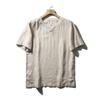 Chinese Style Natural Linen T-Shirt Men's Summer Thin New Arrival Loose V-neck Undershirt Export Export Men's T-shirt