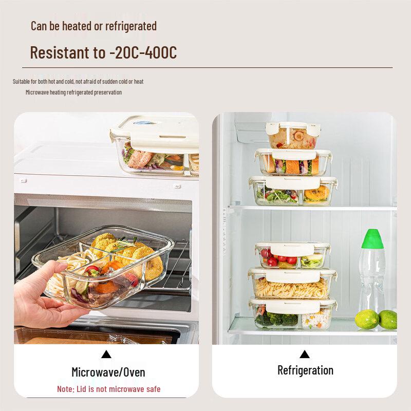 Karote Microwave-Safe Borosilicate Glass Lunch Box & Thermal Bag