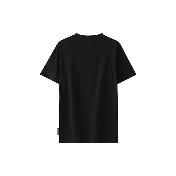 Li Ning Logo Print Sports Round Neck T-Shirt Men Tops Black AHSS775-1