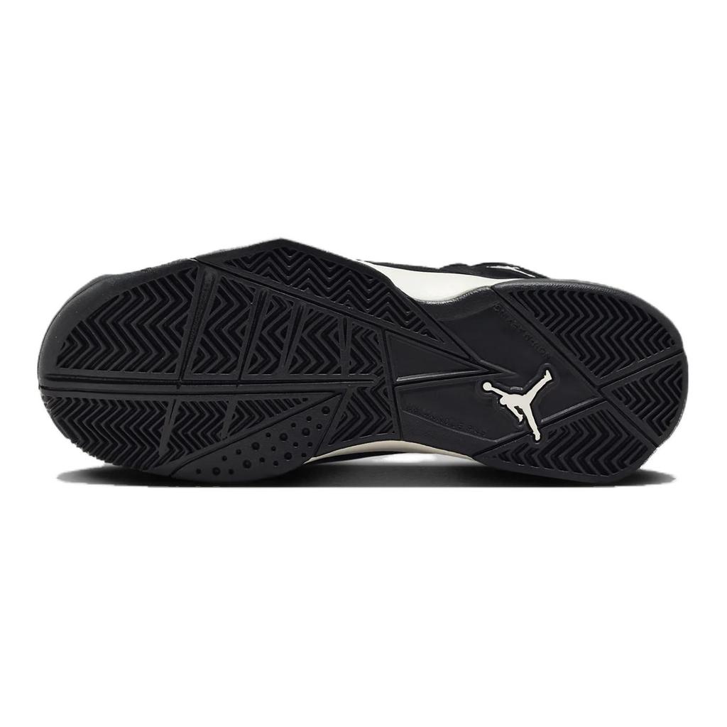 New Jordan True Flight Slip Resistant Cushioning Abrasion Resistant High Top Children's Basketball Shoes Black Teenagers 343795-050