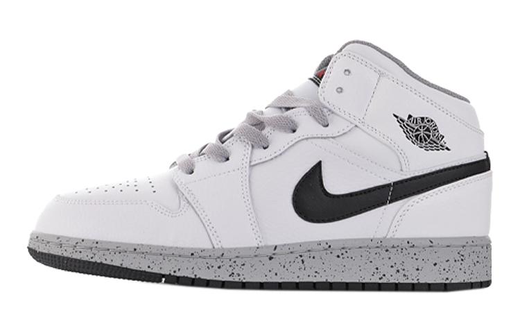 Jordan 1 Mid White Cement GS 554725-115 35.5