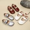 Girls Soft Sole Mary Jane Shoes Adjustable Strap Comfortable Fit Non Slip Lightweight Casual Dress Shoes for Kids Toddlers