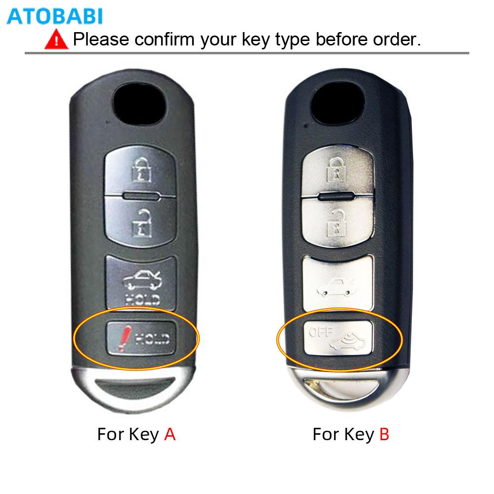 Leather Car Key Cover Bag For Mazda 3 6 Mx-5 Cx-5 Cx-7 Cx-9 Scion Ia Auto Smart Remote Fobs Shell Protector Case Keychain Holder