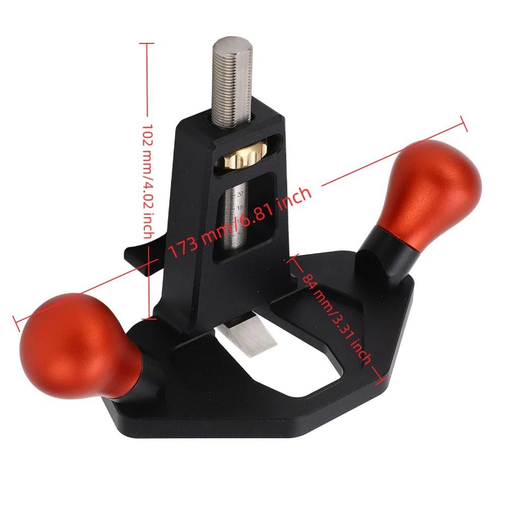 Quick Adjust Depth Woodworking Router Plane Depth Stop Trimming Plane Grooves Cutting