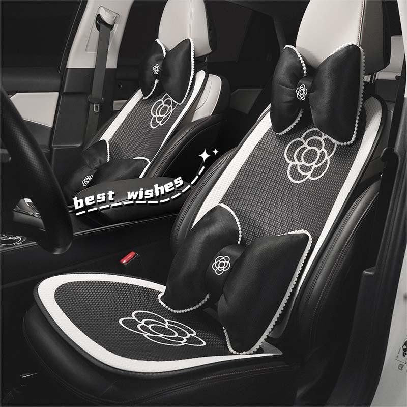 Classic Camellia Non-Slip Car Seat Cushion - Comfortable, Universal for All Seasons