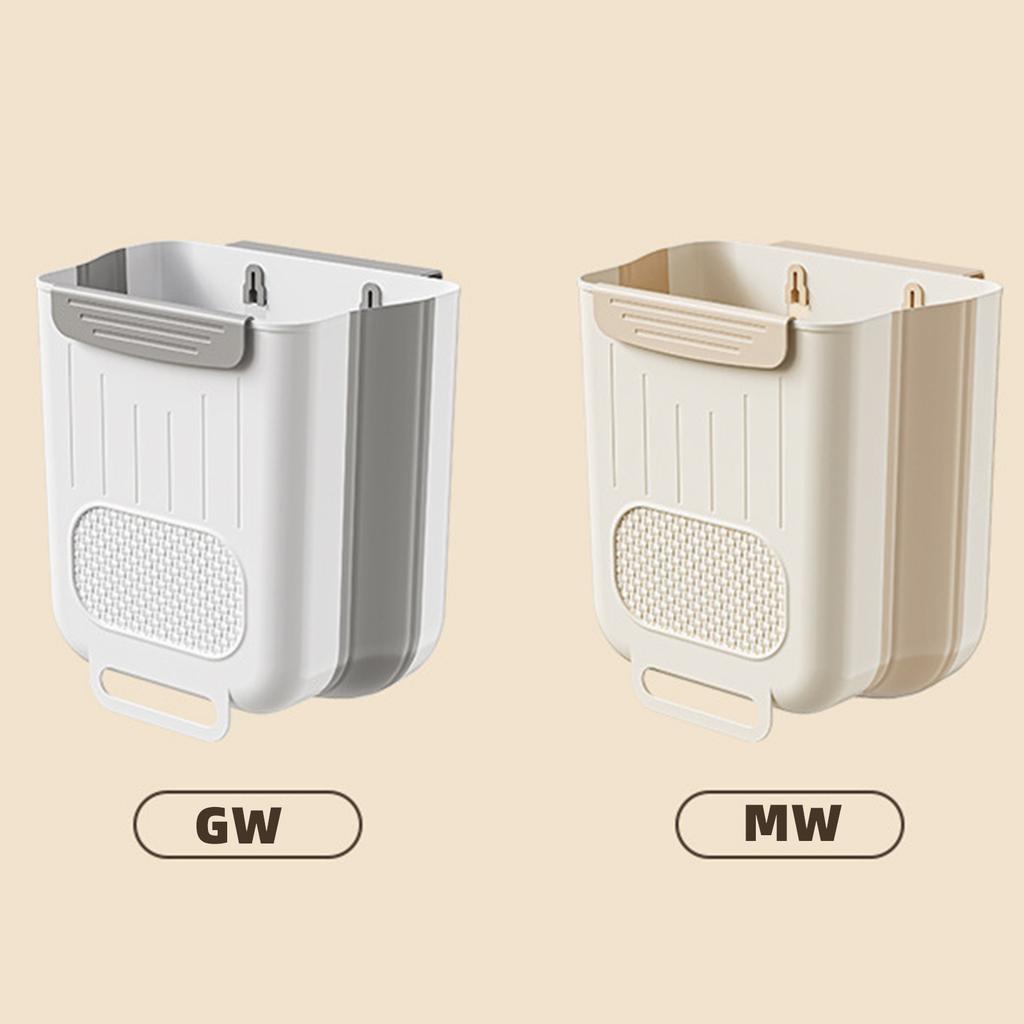 Poubelle murale Pliante Gain de place Solution de stockage des déchets pour bureau Camping-car Maison Voiture Cuisine