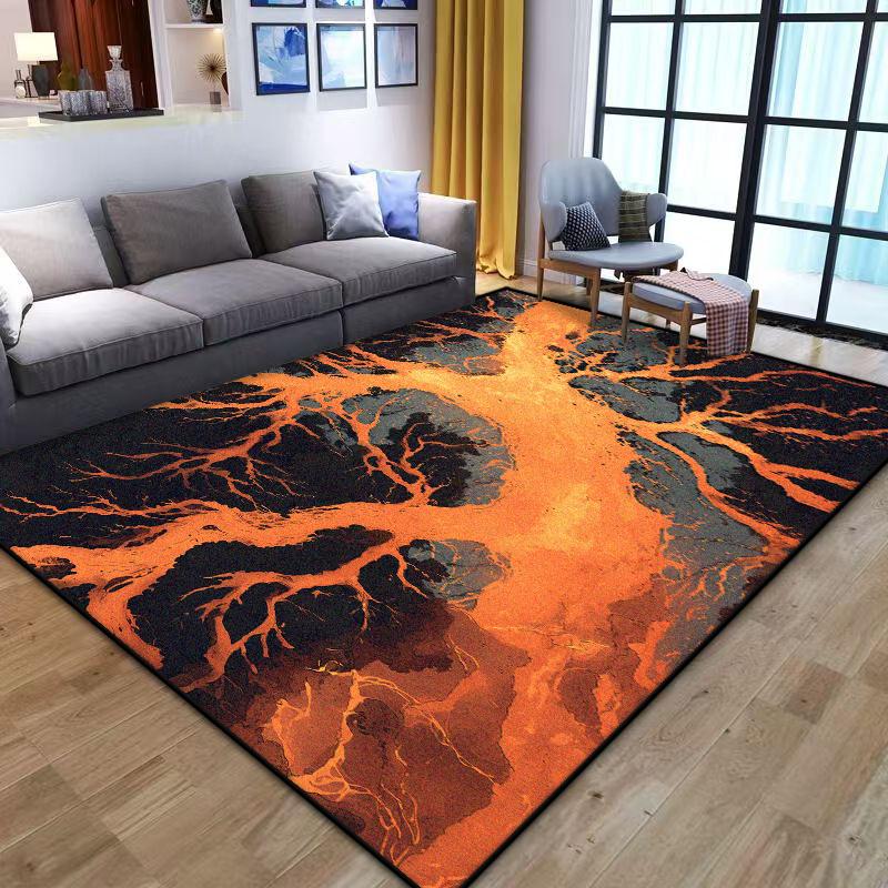 Moderne Creativiteit Decoratief Tapijt Woonkamer Huisdecoratie Vreemde Esthetiek Vloermat Nachtkastje Wasbaar Slaapkamer Tapijt Kantoor 60x90cm door mat