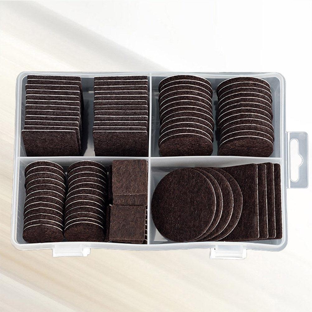 104Pcs Heavy Duty Felt Furniture Protection Pads Chair Table Leg Floor Protector Non-Slip Chair Protection Pad Felt