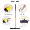 Yocada Floor Squeegee Long Adjustable Telescopic Pole Heavy Duty Household Perfect for Glass Foam Cleaning Scrubber, 54" Broom,