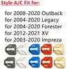 4pcs Car Door Lock Cover Metal Styling Stickers for Subaru STI Impreza Legacy Forester Outback XV BZ Protective Accessories iuyh8