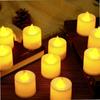 6Pcs Colorful LED Flameless Candle Light Battery Operated Tealight Switch Candles Flameless Wedding Home Christmas Decor Candle