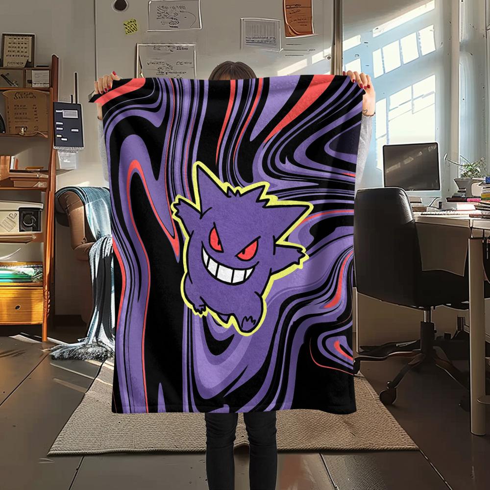 Dark Ghastly  Print Flannel Blanket, High quality Comfortable for All Seasons, Home Decor, Warmth and Comfort