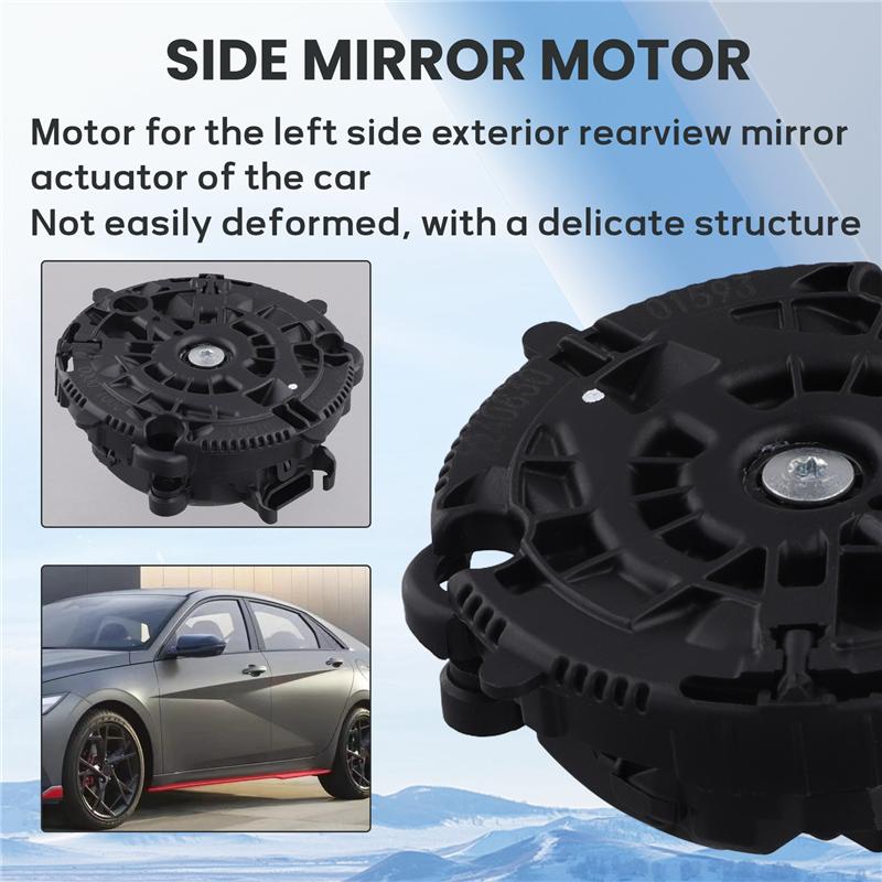 Car Outside Mirror Actuator Motor Left Driver Side For Hyundai Elantra - Kona 2018--M53K