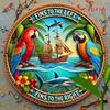 Tin Sign 2D Metal Wall Art Decorative Hanging Accessory Home Decor