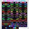 APP Truck Car Devil Eye LED Pixel Panel Light 2M LargeRemote Music Control Custom Text Lighting Scrolling For Board Windshield