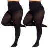 Große Größe 80D Samtstrumpfhosen für Damen – Dickes Herbst-/Wintermodell mit einteiligem Zwickel