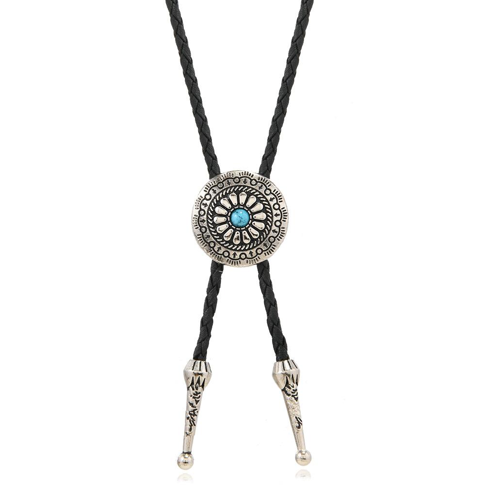 

Модное бирюзовое кожаное ожерелье Temu Men S Eyes Masonic Подвеска Poirot Tie