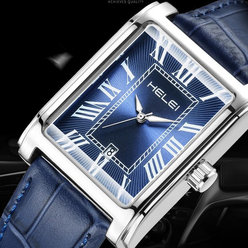 Hot Original Men's Casual Quartz Watch Ancient Roman Numeral Dial Waterproof Luminous Watch