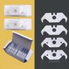 10 Pcs Heavy Duty Steel Hook Bladesfor Cutting Cardboard Leather Linoleum Rope Soft Metal for Trim Various Materials