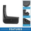 Mud Flap Splash Guard with Mount Accessories Front & Rear Side Mud Guard for Hyundai Elantra 2017-2019 (Set of 4)