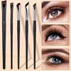 Makeup Brushes Set With Tilted Fine Blade Lower Eyelid To Flat Head Oblique Angle Eyebrow Horizontal Silkworm eyeliner Brush