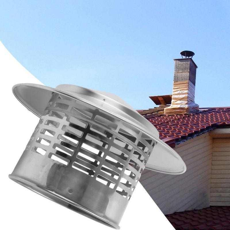 110/160mm Chimney Cap Exterior Wall Air Outlet Roof-Pipe Exhaust Hood Stainles Steel For Ventilation Ducts Chimneys Exhaust Hood