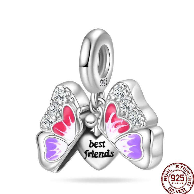 Magnetic Heart Series Openable Clover Sunflower Charm Beads Suitable For Copper Original Bracelet Diy Jewelry Gift