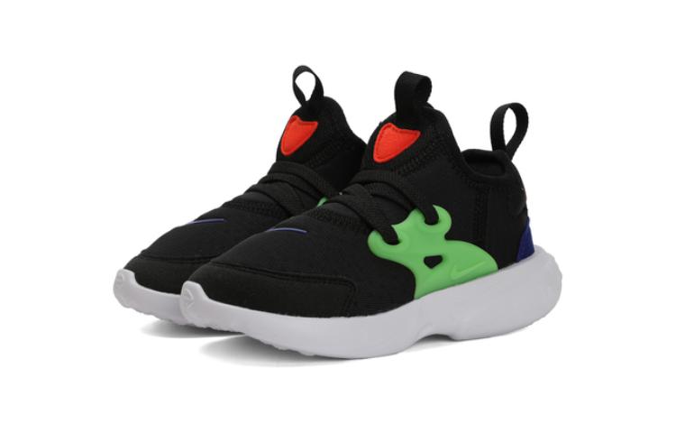 Nike React Presto Slip Resistant Cushioning Low top Toddler Shoes Black Green Infant And Toddler BQ4004-006