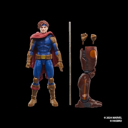 Hasbro Marvel Legends Series Gambit, X-Men Comics Collectible 15cm Action Figure G0794 Authentic