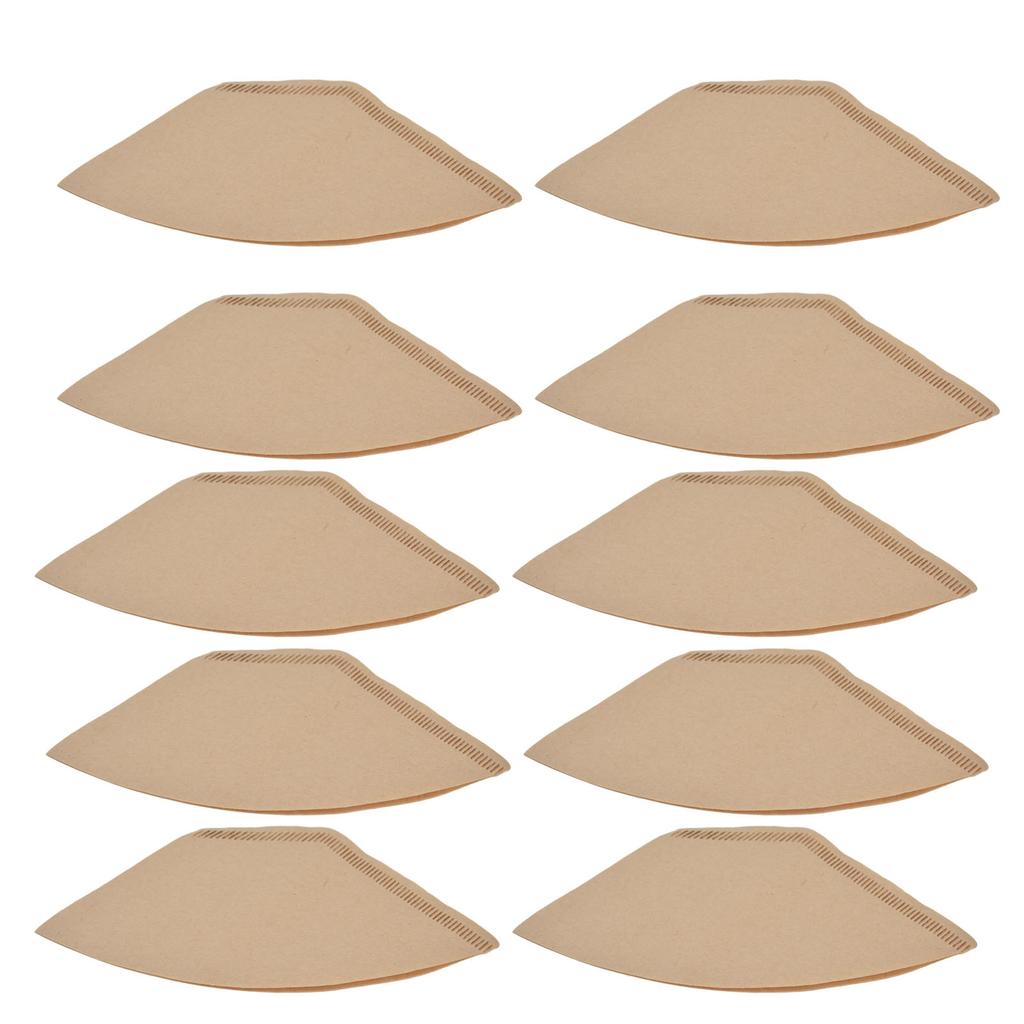 100PCS Coffee Filter Paper Disposable Coffee Drip Paper Natural Wood Pulp Coffee Strainer Paper for 2‑4 Cups