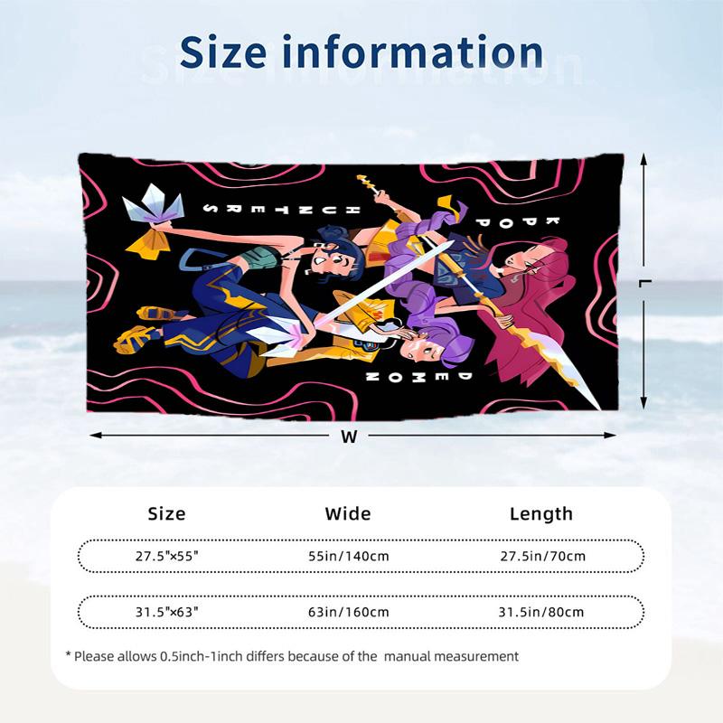 Kpop demon hunters Beach towels also serve as bath towels summer essential a musthave for the outdoors the beach and the pool