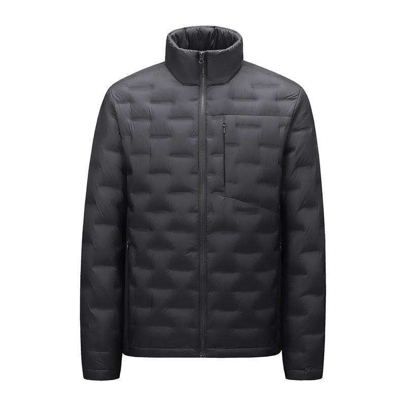 Leichte Daunenjacke für Damen und Herren mit Stehkragen für den Winter - Weiße Entendaune, Modischer Lässiger Warmer Mantel
