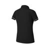 Fila Golf Series Knitted Comfortable Slim Fit Short Sleeve Polo Shirt Women Tops Black A11W525110F-BK