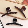 Premium Sense Thickened Acetic Acid One-Word Hanger Grab Clip Female Retro Temperament Back Head Disc Hair Shark Clip Hair Accessories