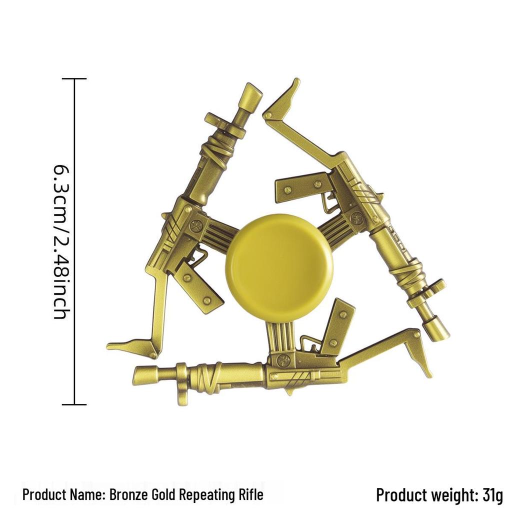Ancient Bronze Zinc Alloy Cross Fingertip Spinner - EDC Decompression Toy  