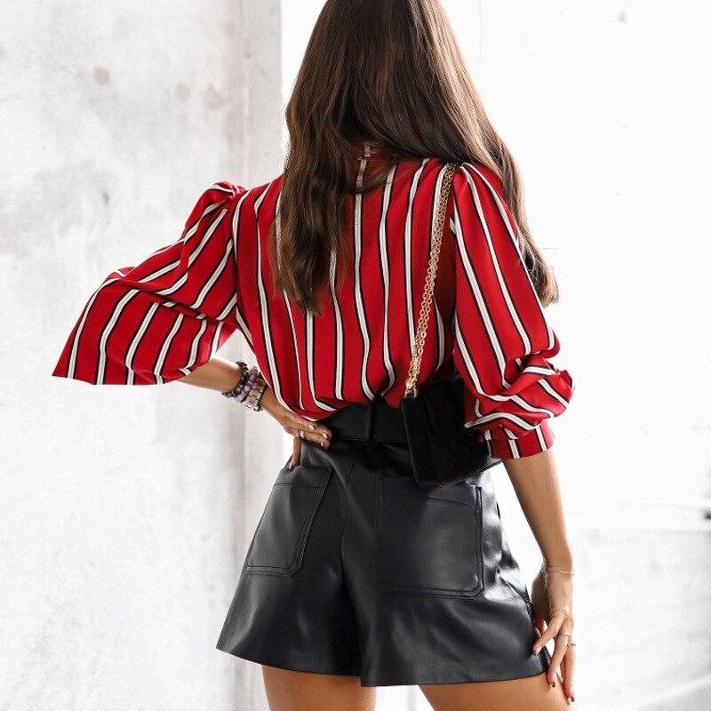 Fashion Striped Shirts Spring And Autumn Long Sleeve Blouse Women Casual Loose Button Shirt Turn Down Collar Clothes 26478