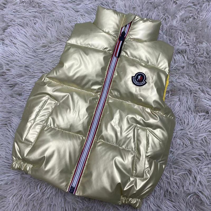 

Детский пуховый жилет, зимний повседневный утепленный жилет для мальчиков и девочек 160cm шампанского