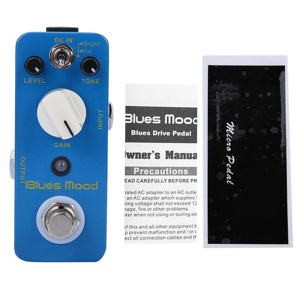 Blues Style Overdrive Guitar Effect Pedal 2 Modes(Bright Fat) True Bypass Full Metal Shell