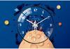 25cm Space Walk Retro Wall Clock - Creative Living Room Quartz Design