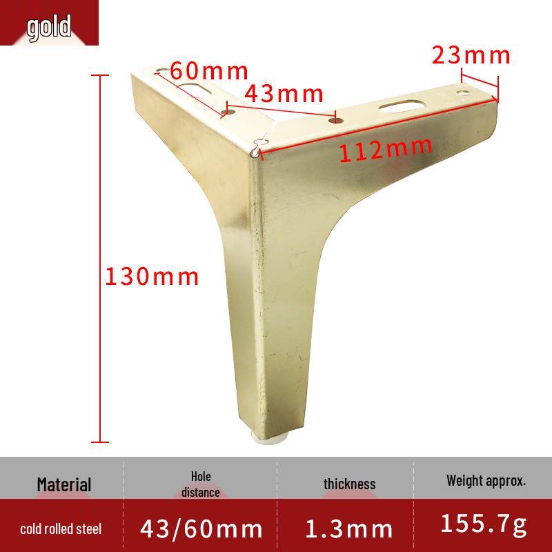 Luxury Metal Furniture Support Leg - Triangular Sofa/Bed/TV Cabinet/Table Hardware